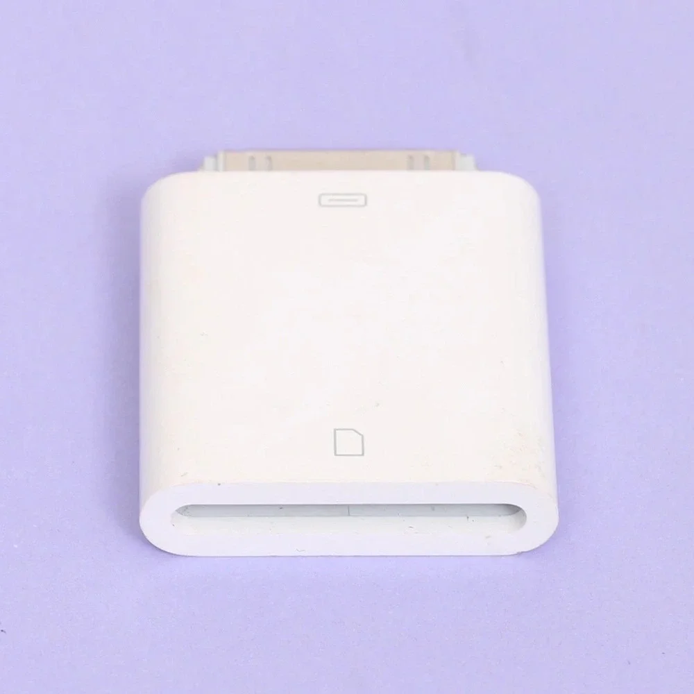 Apple iPad Camera Connection Kit SD Card Reader Adapter A1362 30-Pin White